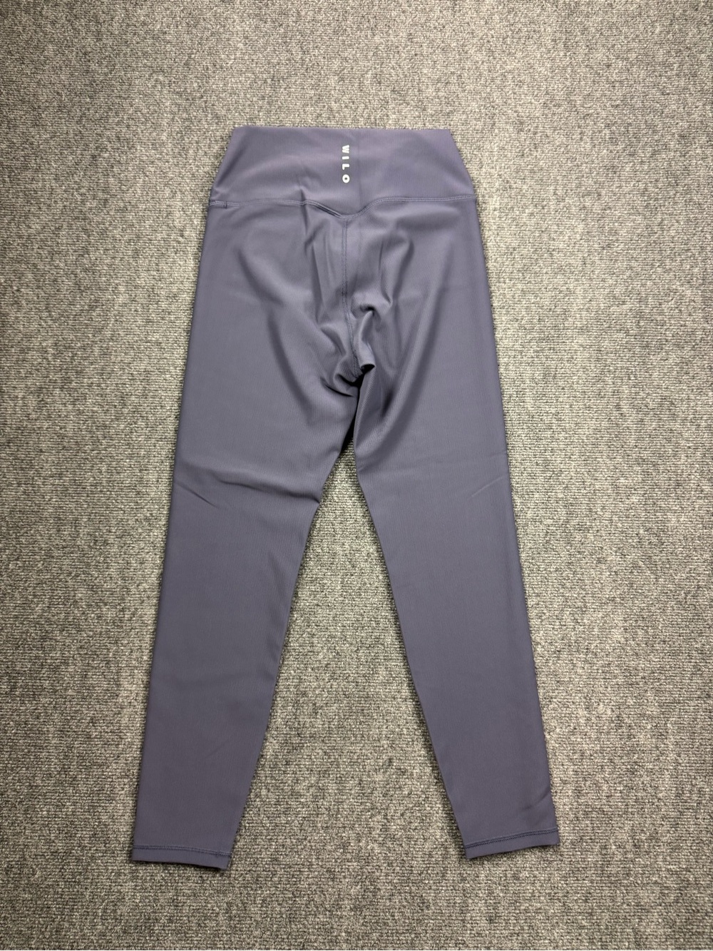 New WILO The Label Base Ribbed Leggings Size Medium lavender - Picture 3 of 8